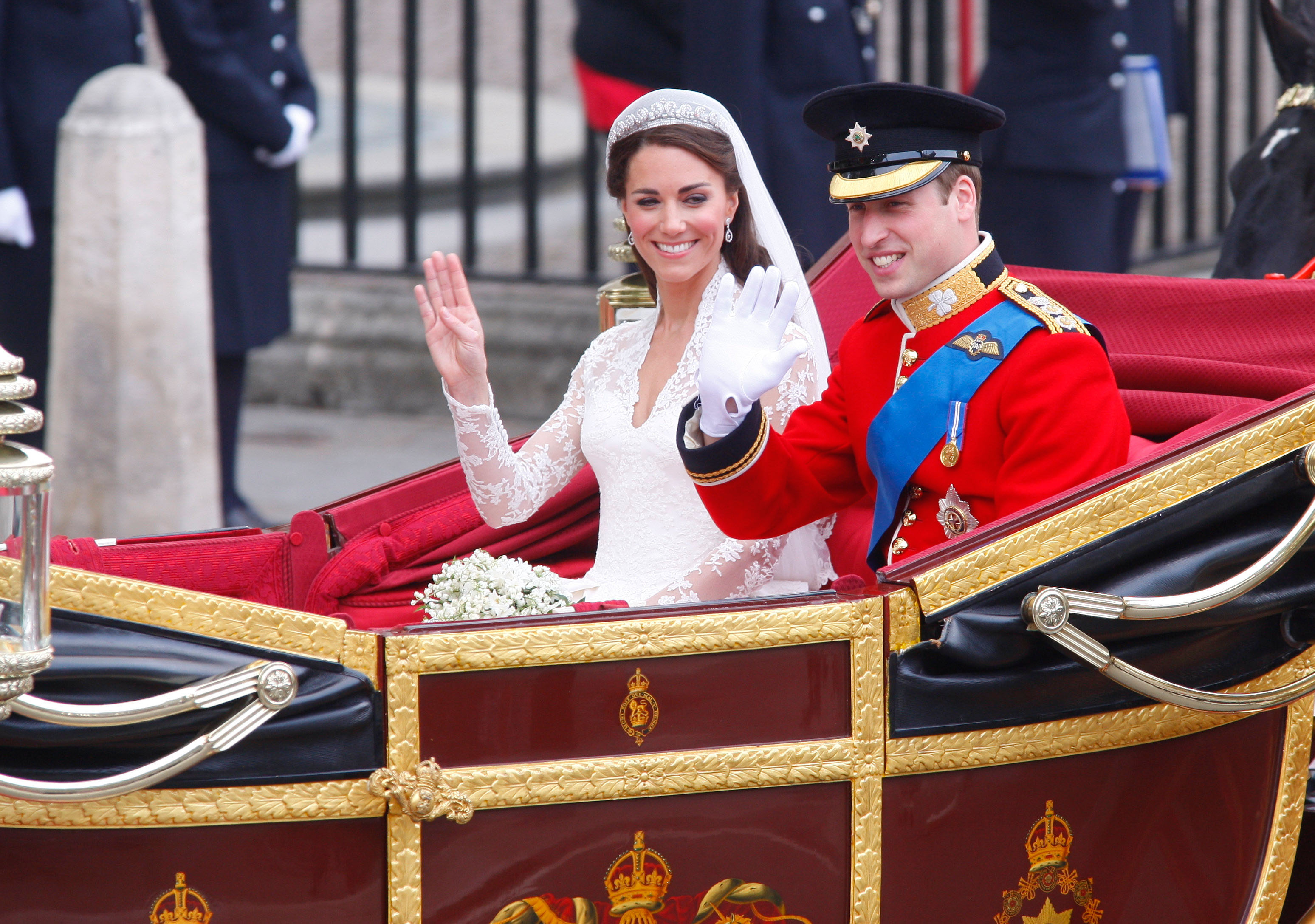 PRINCE WILLIAM & KATE MIDDLETON DUKE & DUCHESS OF CAMBRIDGE ROYAL WEDDING WESTMINSTER ABBEY, LONDON 29 APRIL 2011