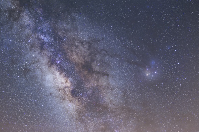 This is a photograph of the Milky Way.