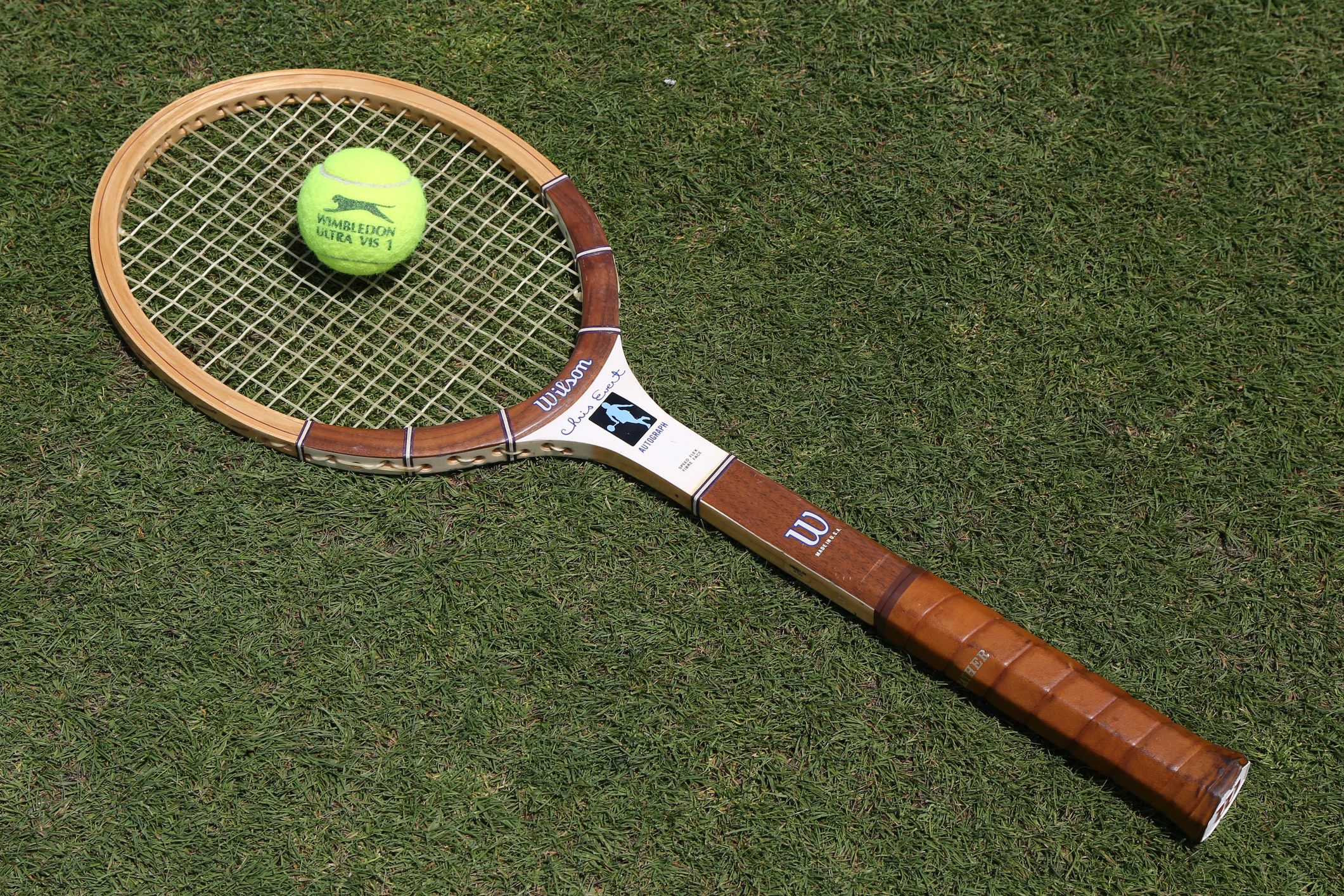 An old tennis racket.