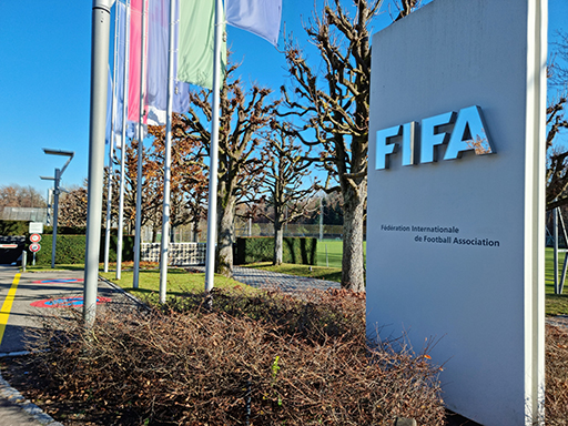 A photograph of FIFA’s headquarters.