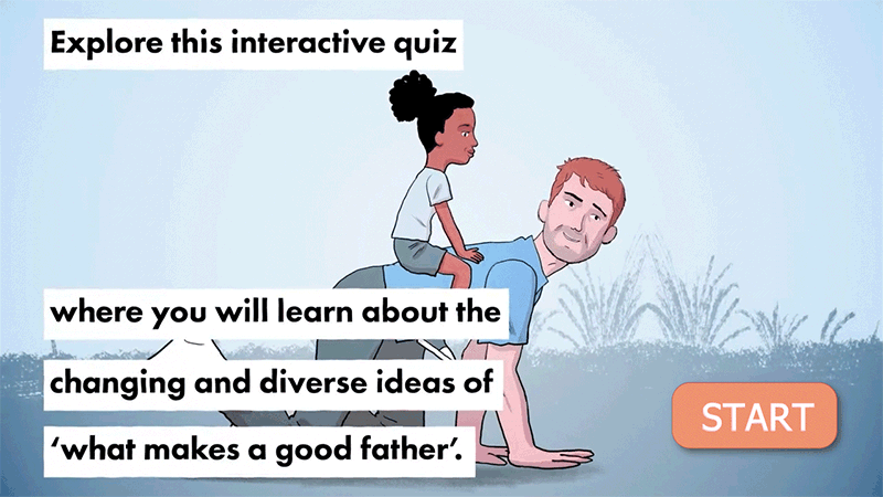 Screenshot from animation - What makes a good father?