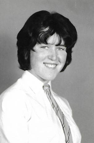 Ann Gibbons at school, aged 14