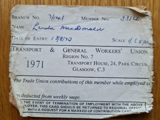 Photo of CWU members campaigning