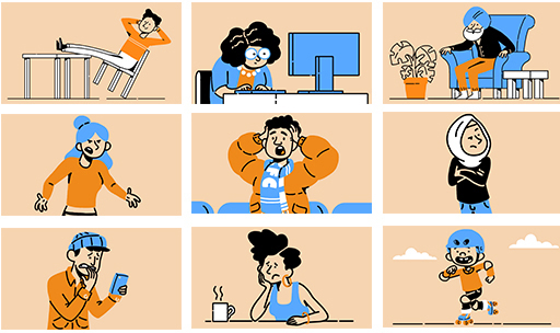 Examples of body language