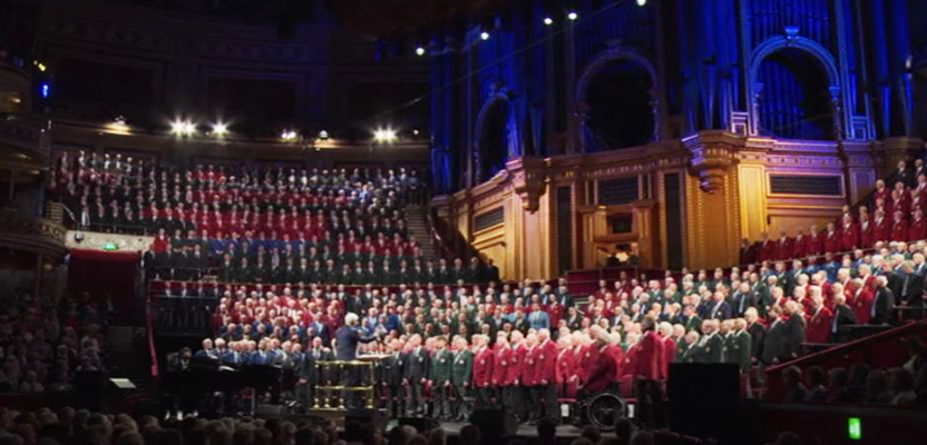 Festival of Massed Choirs at the Royal Albert Hall in 2018.