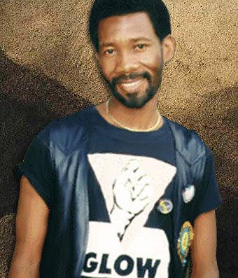 A photograph of Simon Nkoli