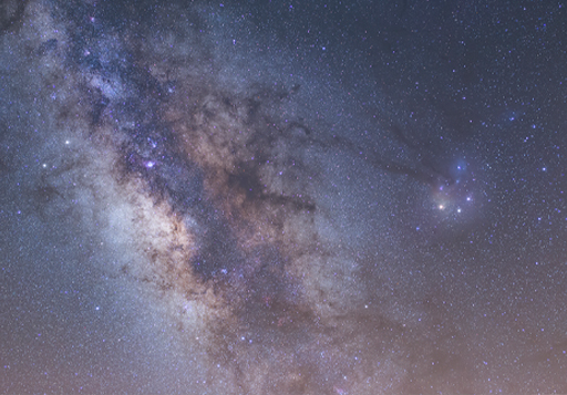 This is a photograph of the Milky Way.