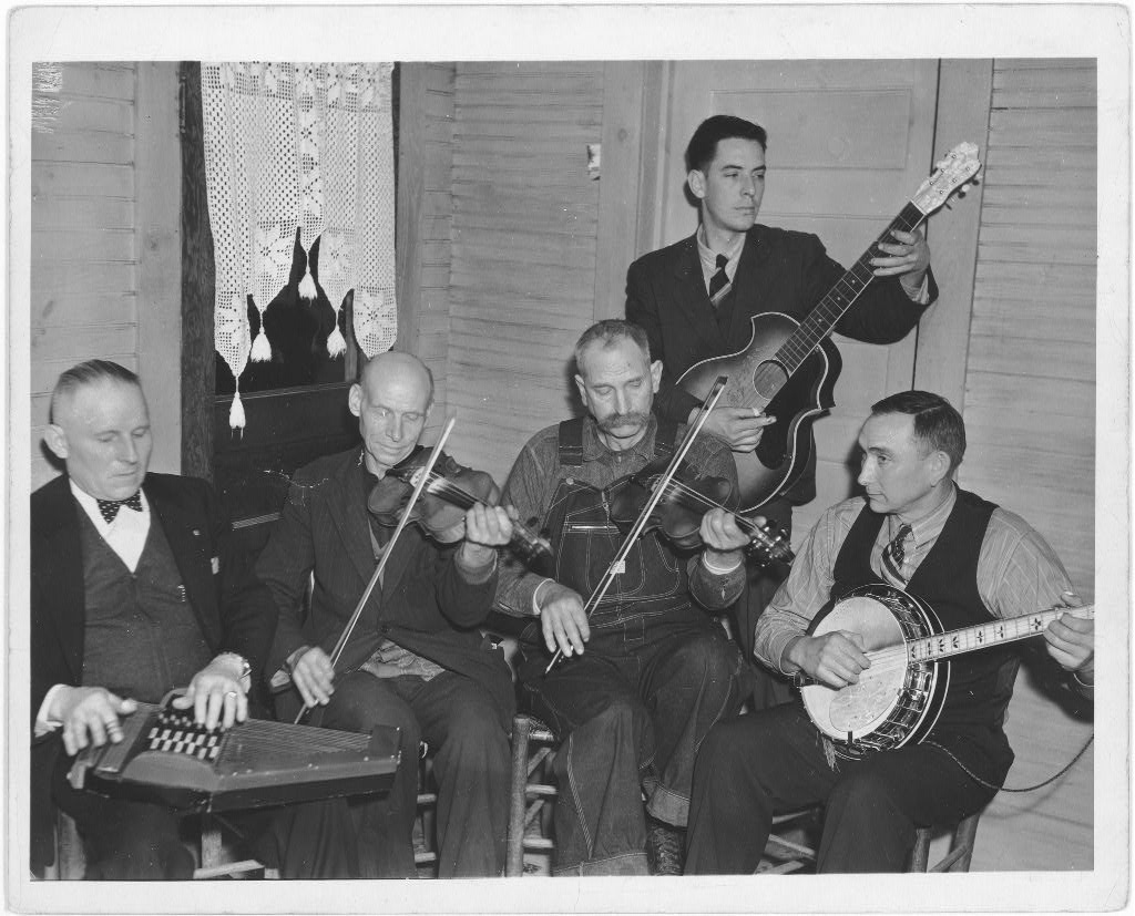 Photograph: The Bog-Trotters, an American traditional Appalachian folk band, perform ‘Hop up my Ladies’, 1937