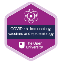 COVID-19: Immunology, vaccines and epidemiology arts badge