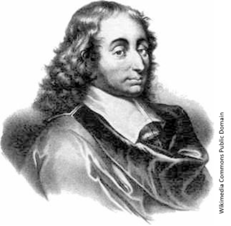Sketch of Blaise Pascal