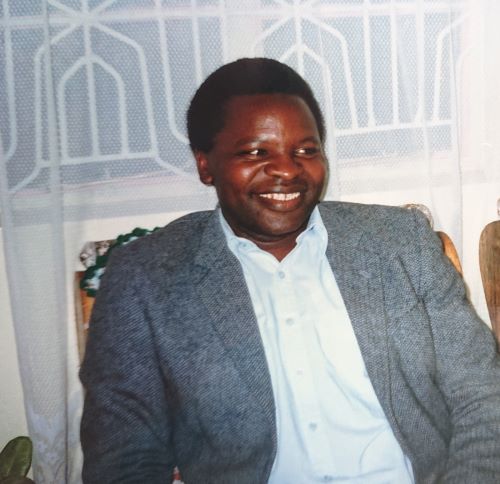 Sebastian Chuwa, a photo of him taken by the author in 1997 when she was working in Tanzania and knew him.