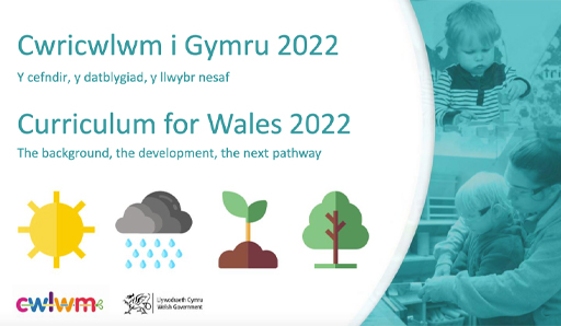 The cover of ‘Curriculum for Wales 2022: the background, the development, the next pathway’