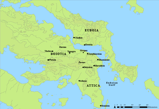 Map of central Greece.