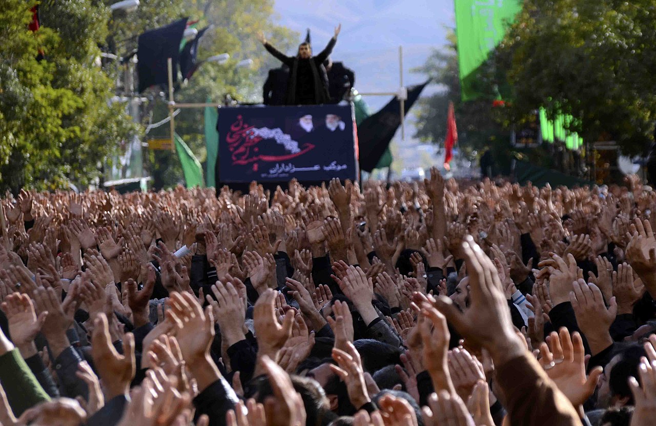 Shias mourning in Iran.