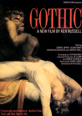 The poster for the film Gothic (1986)