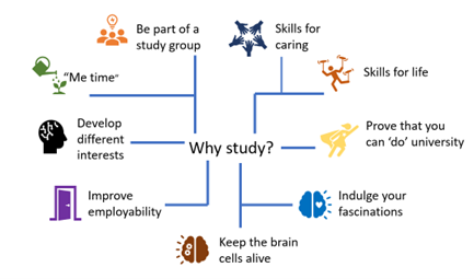 Diagram depicting why you should study 