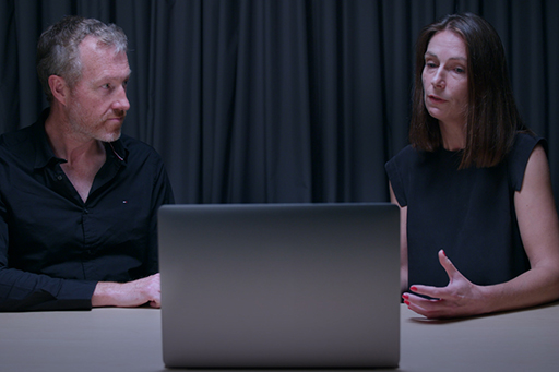 A photograph of Zoe Walkington and Graham Pike.