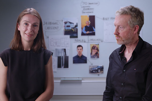 A photograph of Zoe Walkington and Graham Pike.