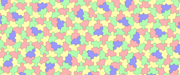 The spectre tiling without reflections.