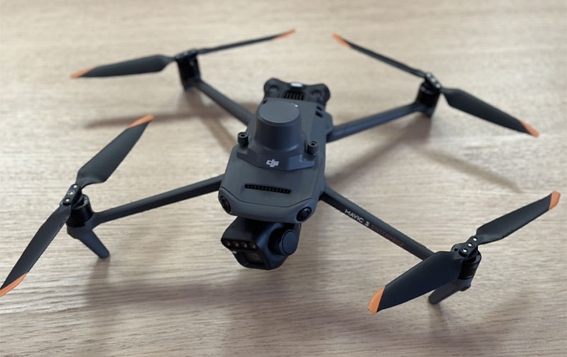 Close up photo of a drone gimbal
