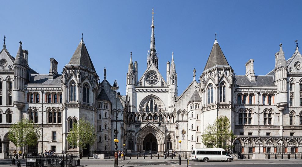 The Royal Courts of Justice in London.