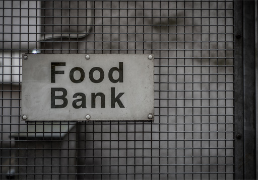 Photograph of a Food Bank sign