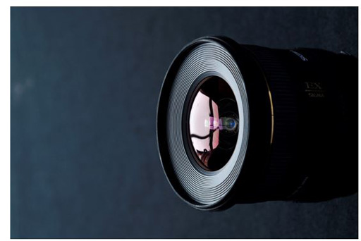 A close up of a camera lens