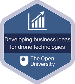Developing business ideas for drone technologies digital badge