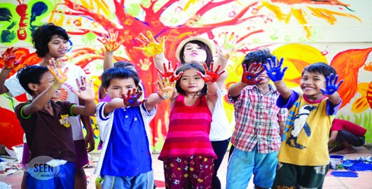 Children living in different settings