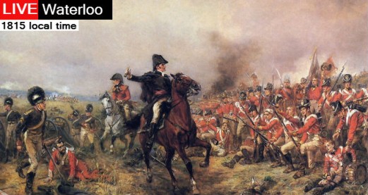 Breaking News: Wellington defeats Napoleon at Waterloo