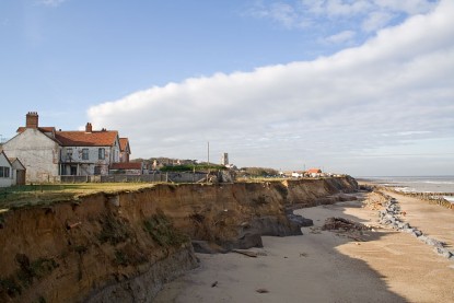 Sea level rise in Happisburgh, UK