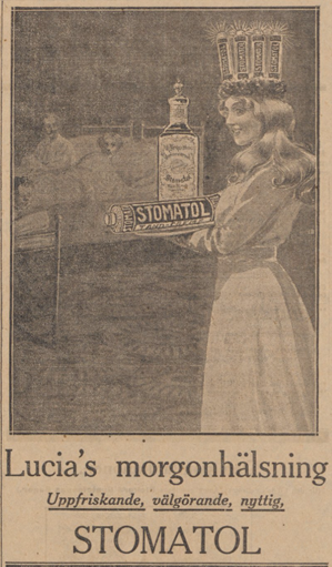 Advertisement for Stomatol Toothpaste, Svenska Dagbladet, 13 December 1911
