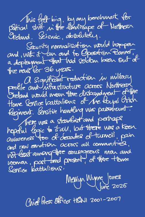 Handwritten statement by Mervyn Wynne Jones. See details below for full transcript.