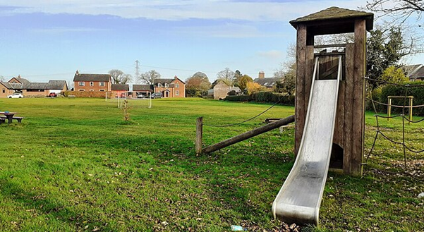 Playground, recreation ground and village green