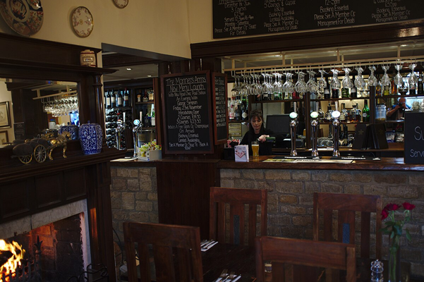Interior of a pub