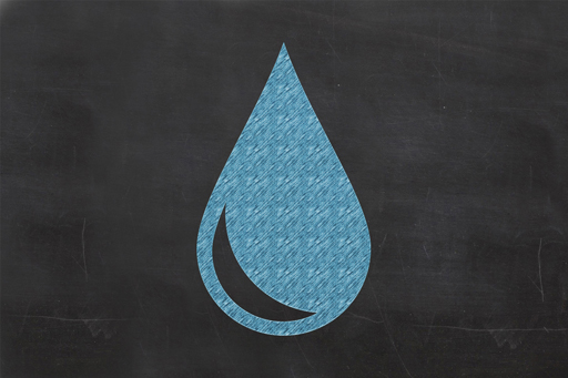 This is an illustration of a drop of water.