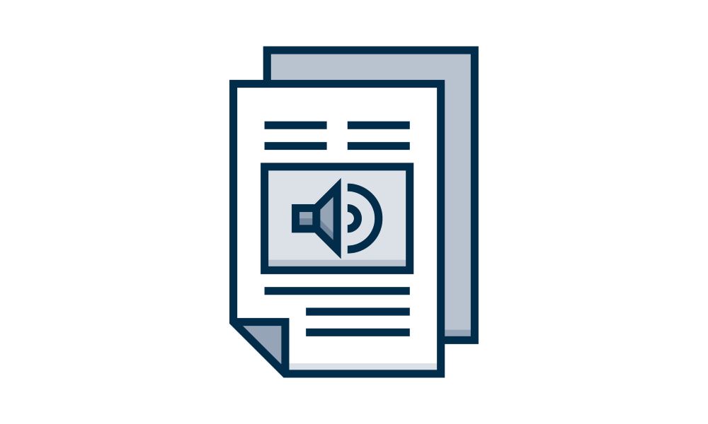 Audio file icon