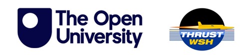 The Open University and Thrust WSH logos.