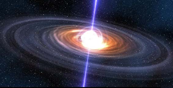 Artist's impression of a pulsar