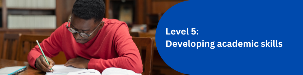 Level 5: Developing academic skills