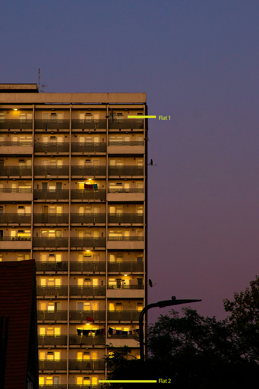 Image of a high rise block of flats.