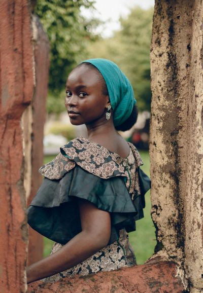 Nigerian woman in traditional attire