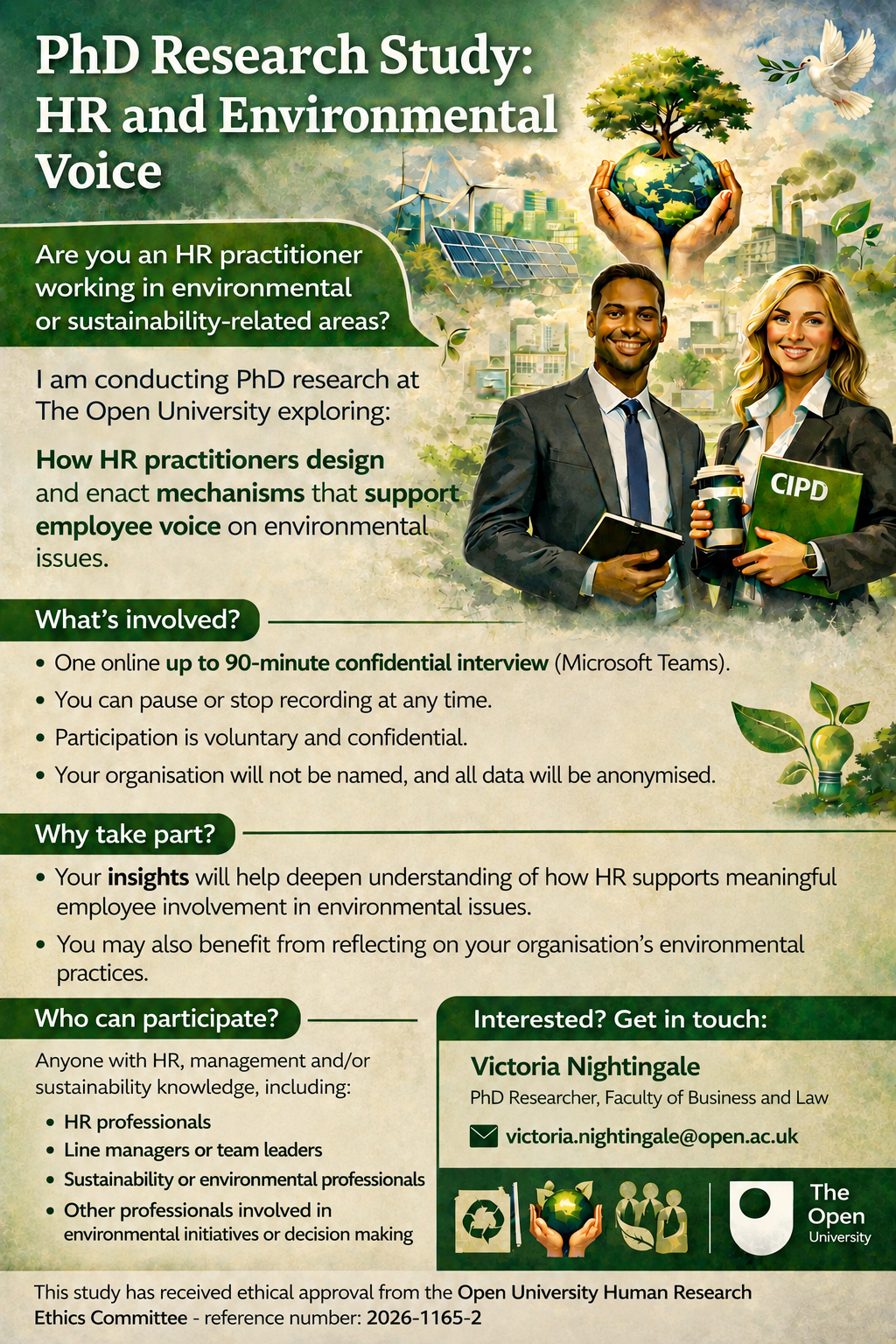 PhD Research Study: HR and Environmental Voice poster