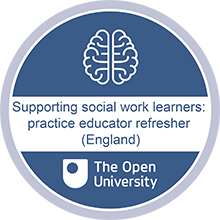 Supporting social work learners: practice educator refresher (England) course badge