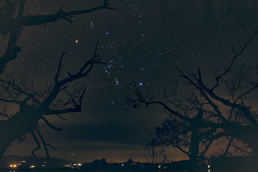 A photograph of the night sky.