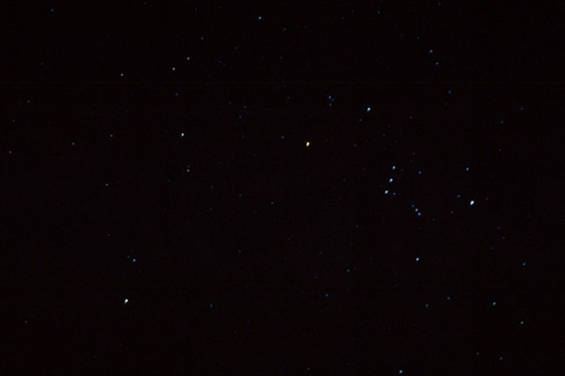 An photograph of Orion taken by Monica Grady.