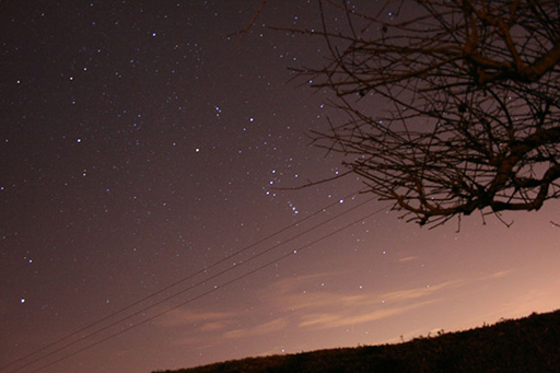 A photograph of the night sky.