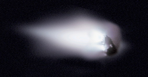An image of Halley’s Comet.