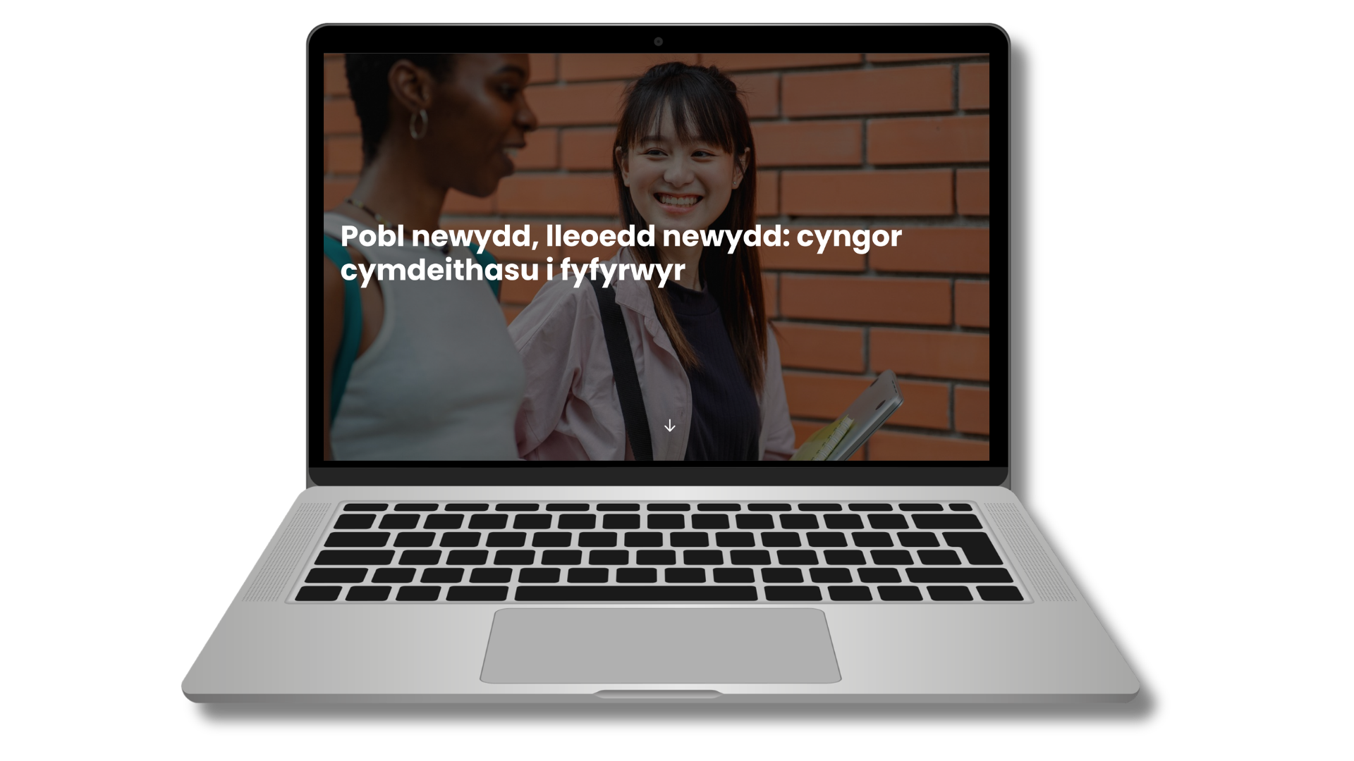 Pobl newydd, lleoedd newydd: cyngor cymdeithasu i fyfyrwyr ar liniadur
