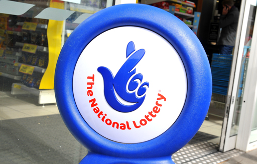 National Lottery sign.